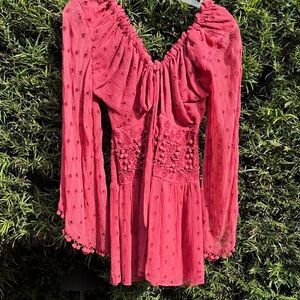 Free People Pink Mini Dress